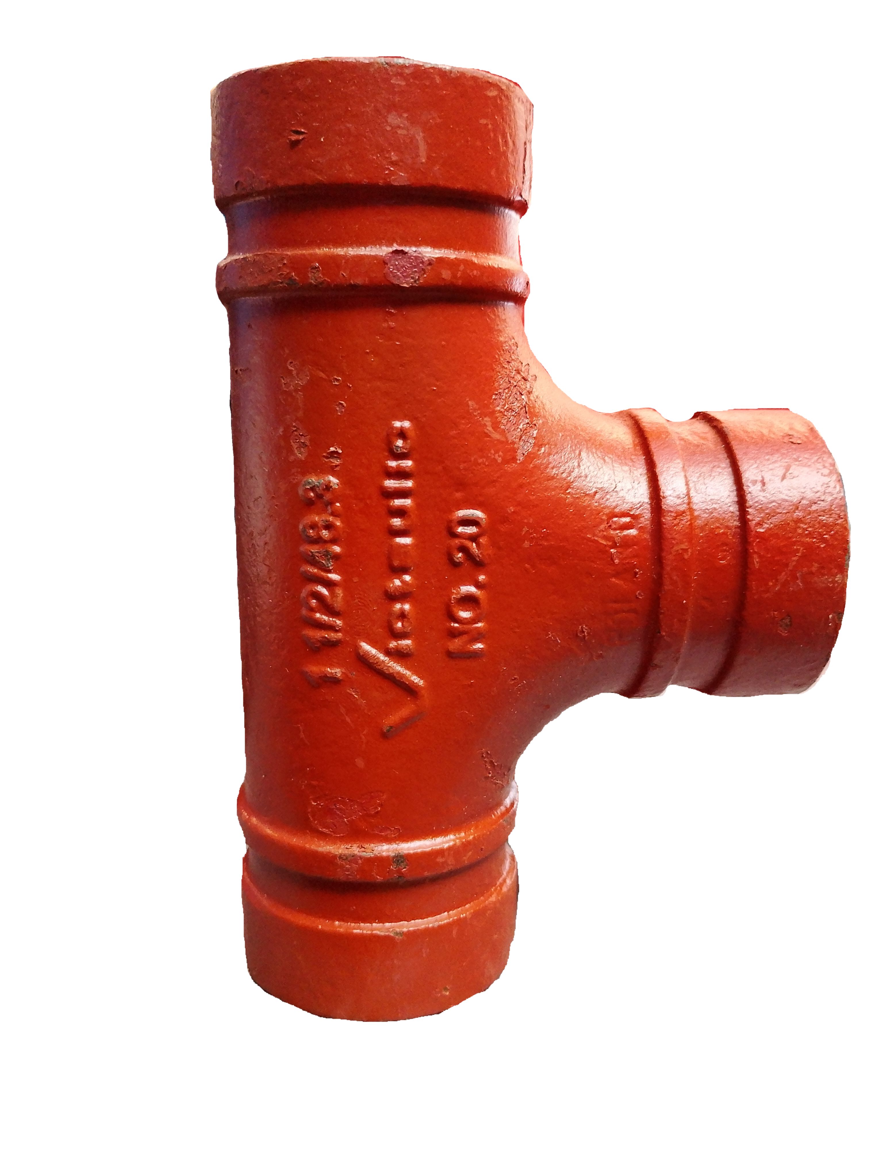 TEE RECTA RANURADA VICTAULIC DE 1 1/2"